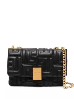 Balmain стеганая сумка на плечо 1945 Soft, черный