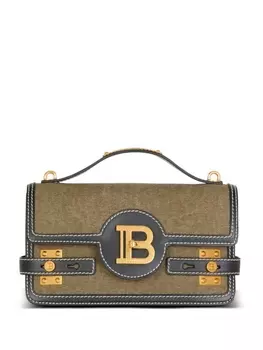 Balmain сумка на плечо B-Buzz 24 из канваса, зеленый