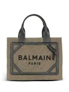 Balmain сумка-тоут B-Army с вышитым логотипом, серый
