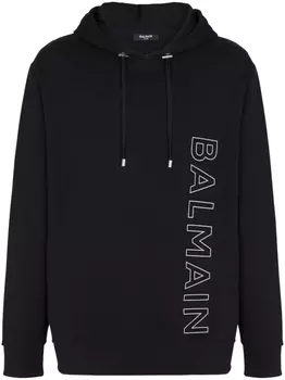Balmain свитер с логотипом, черный