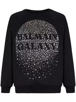 Balmain толстовка Galaxy с вышивкой, черный