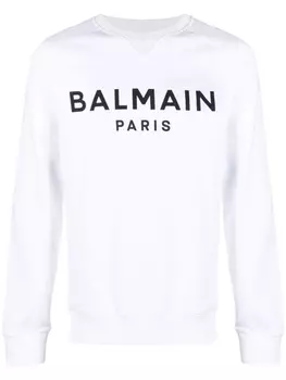 Balmain толстовка с логотипом, белый