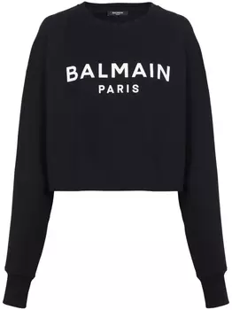 Balmain толстовка с логотипом, черный
