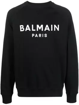 Balmain толстовка с логотипом, черный