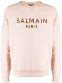 Balmain толстовка с логотипом, нейтральный цвет
