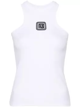 Balmain топ Retro PB, белый