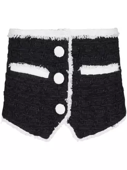 Balmain tweed mini skirt, черный