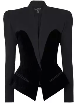Balmain two-pocket fitted blazer, черный