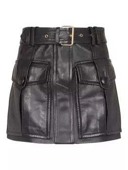 Balmain юбка с поясом, черный