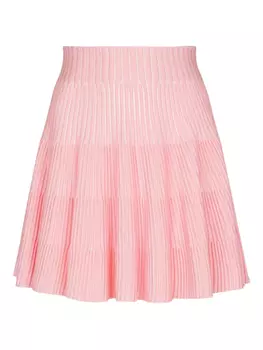 Balmain юбка в рубчик, розовый