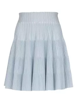 Balmain юбка в рубчик, синий