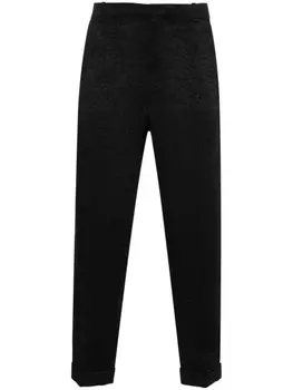Balmain укороченные брюки с принтом, черный