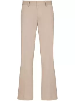 Balmain укороченные расклешенные брюки, нейтральный цвет