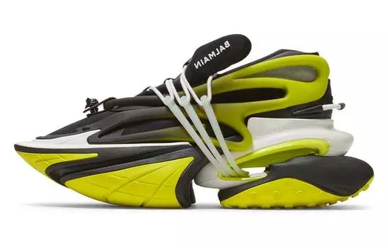 Кроссовки Balmain Unicorn Lifestyle, белый/черный/зеленый