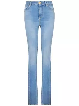 Balmain узкие джинсы с высокой посадкой, синий