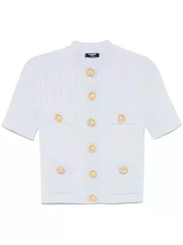 Balmain вязаный кардиган, синий