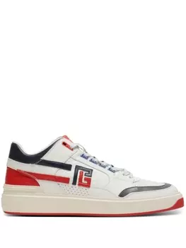 Кроссовки Balmain B-Court High Top, белый/красный/черный