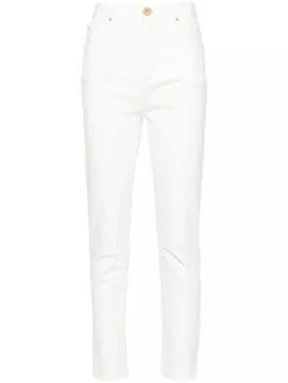Balmain зауженные джинсы с завышенной талией, белый