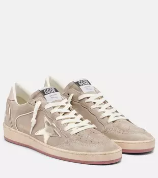 Балстар замшевые кроссовки Golden Goose, Taupe/Platinum/Beige