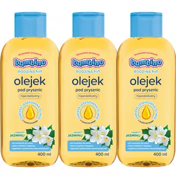 Bambino Family, Масло для душа, жасмин, 3x400 мл