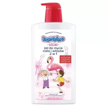 Bambino Flaming 2w1 гель для мытья тела и волос детский, 1000 ml