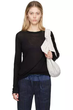 Бамбуковая футболка с длинным рукавом из лиоцелла Baserange, черный