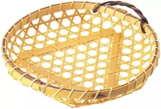 Бамбуковая корзина 6,3 x В1,8 дюйма (160 x 30 мм), средняя 18–112 Manyo