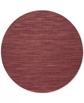 Бамбуковая круглая подставка для столовых приборов диаметром 15 дюймов Chilewich, красный