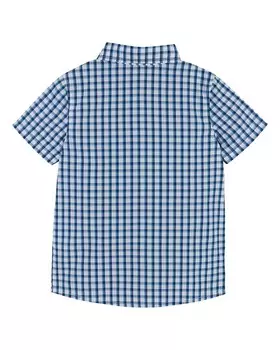 Бамбуковая рубашка на пуговицах Andy & Evan, синий