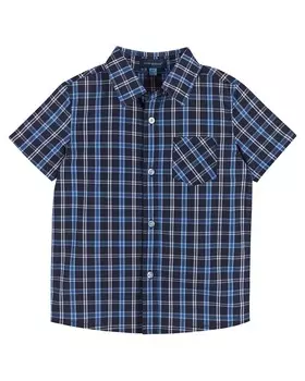 Бамбуковая рубашка на пуговицах Andy & Evan, синий