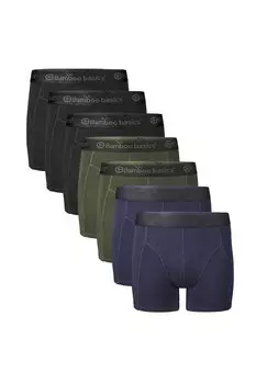 Бамбуковые боксеры Levi, 7 пар Bamboo Basics, зеленый