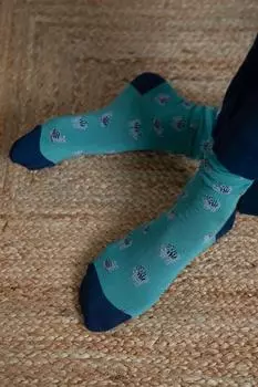 Бамбуковые носки Claudia Cat Lily & Me, зеленый