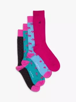 Бамбуковые носки с фламинго и слонами Swole Panda, мульти