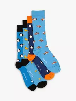 Бамбуковые носки с изображением пингвинов и уток Swole Panda, мульти