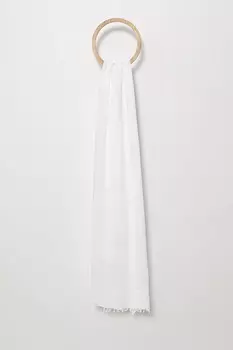Бамбуковый шарф Answear.Lab, белый