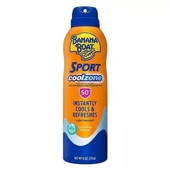 Banana Boat, Спрей с солнцезащитным кремом SPF 50 SPORT Cool Zone, 170г