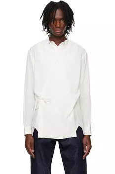 Банд-воротник рубашка доги Rainmaker Kyoto, белый