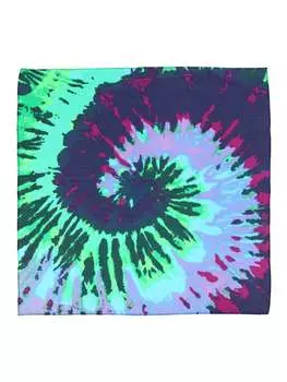 Бандана CTM Bright Tie Dye с принтом, зеленый / красный