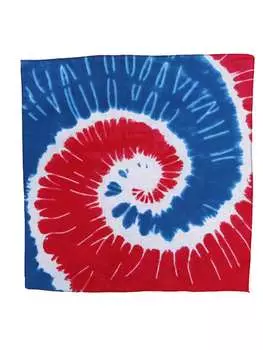 Бандана CTM Patriotic Swirl Tie Dye, красный