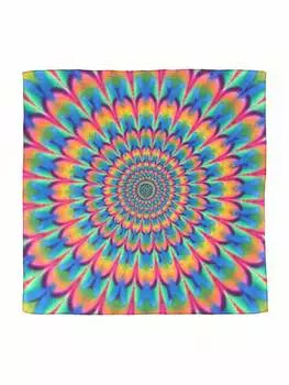Бандана CTM Psychedelic Tie Dye, красный / синий
