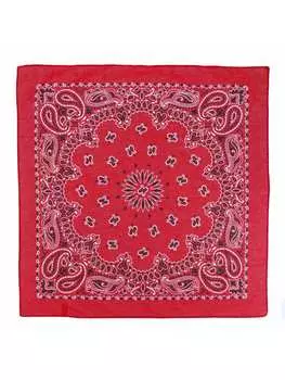 Бандана хлопковая CTM Modern Paisley, красный