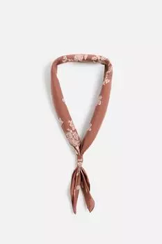 Бандана с принтом пейсли ZARA, терракота