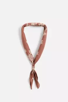 Бандана с принтом пейсли ZARA, терракота
