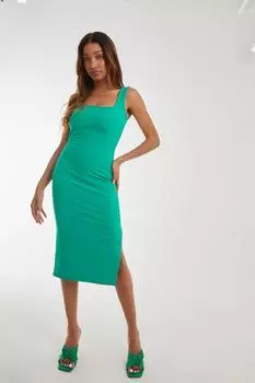Бандажное платье-миди Pink Vanilla, зеленый