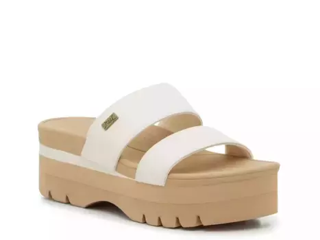Banded Horizon Platform Сандалии Reef, Beige Off White