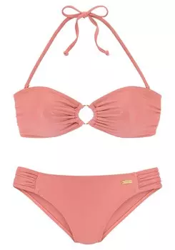 Бандо бикини Lascana, коралл
