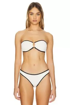 Бандо бикини с кольцом спереди Seafolly, ecru