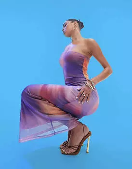 Бандо с сетчатым принтом и абстрактным принтом ASOS DESIGN
