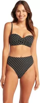 Бандо Shoreline Twist спереди SEA LEVEL SWIM, черный