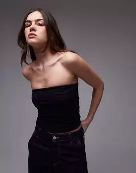 Бандо Topshop черного цвета